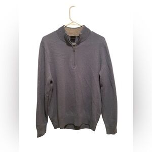 Dunning Cashmere Mens Quarterzip Light‎ Blue Sweater. Size M. Good condition